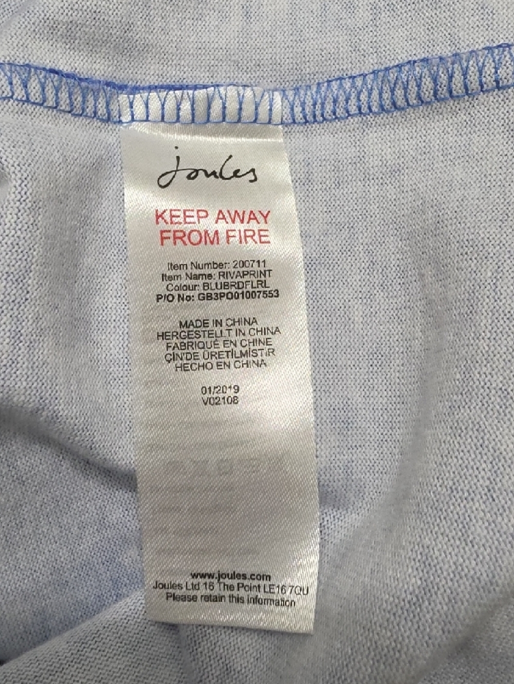 NWOT - Joules Floral Sleeveless Shift Dress 100%Cotton - Size 8 - Picture 3 of 7